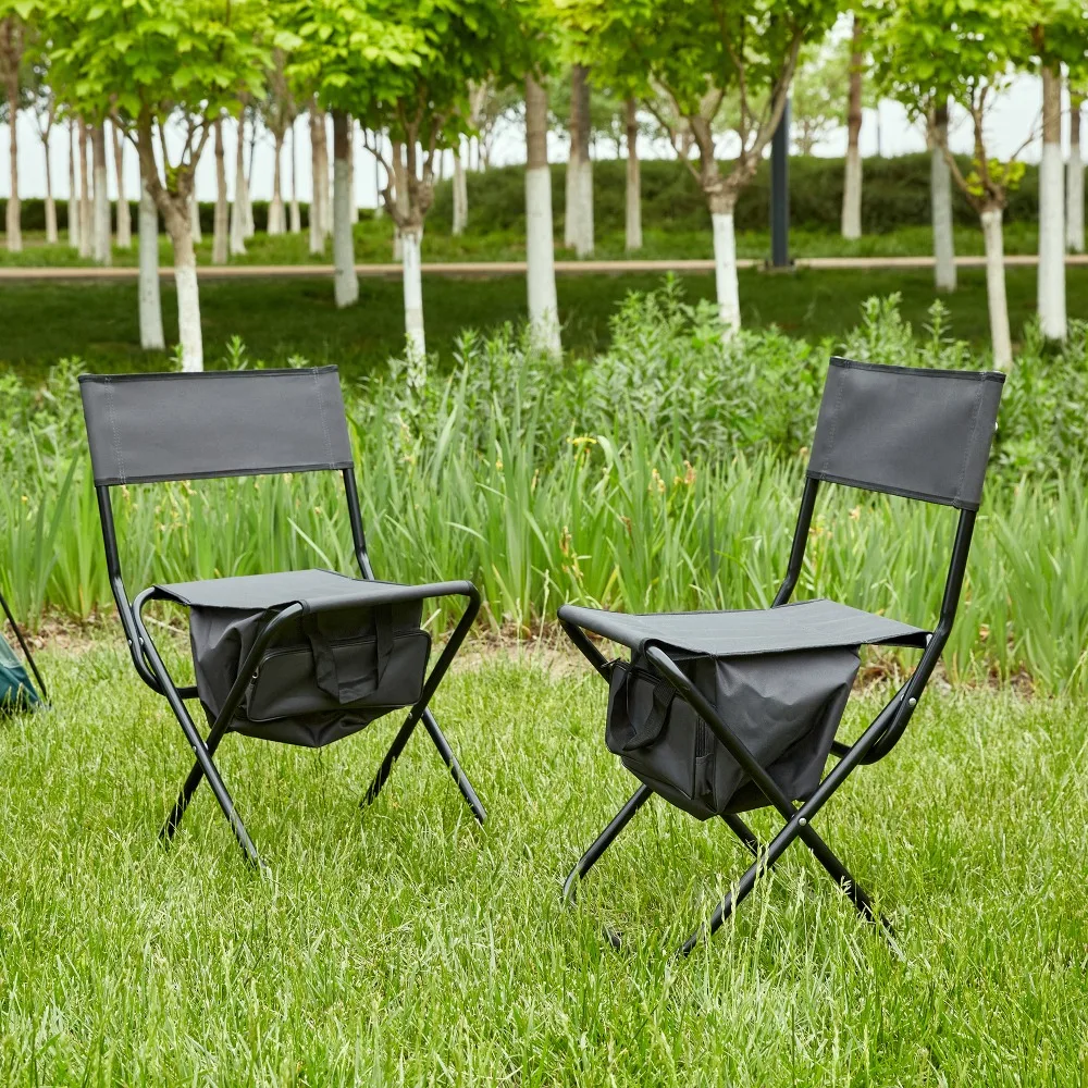 2-piece Folding Outdoor Chair with Storage Bag, Portable Chair for indoor, Outdoor Camping, Picnics and Fishing,Grey
2-piece Folding Outdoor Chair with Storage Bag, Portable Chair for indoor, Outdoor Camping, Picnics and Fishing,Grey