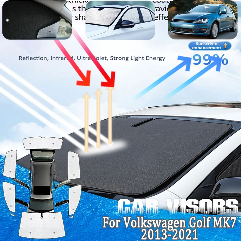 Full Coverage Sunshades For Volkswagen Golf Accessories VW MK7 2013-2021 UV Blocking Sun shades Heat insulation Car Accessories
Full Coverage Sunshades For Volkswagen Golf Accessories VW MK7 2013-2021 UV Blocking Sun shades Heat insulation Car Accessories