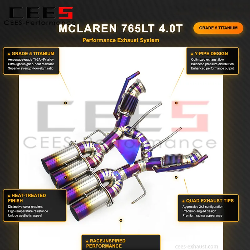 Выхлопная система CEES Tuning Axle Catback для McLaren 765LT 4.0T 2020+ (тюнинг, гоночная, высокопроизводительная)
Выхлопная система CEES Tuning Axle Catback для McLaren 765LT 4.0T 2020+ (тюнинг, гоночная, высокопроизводительная)