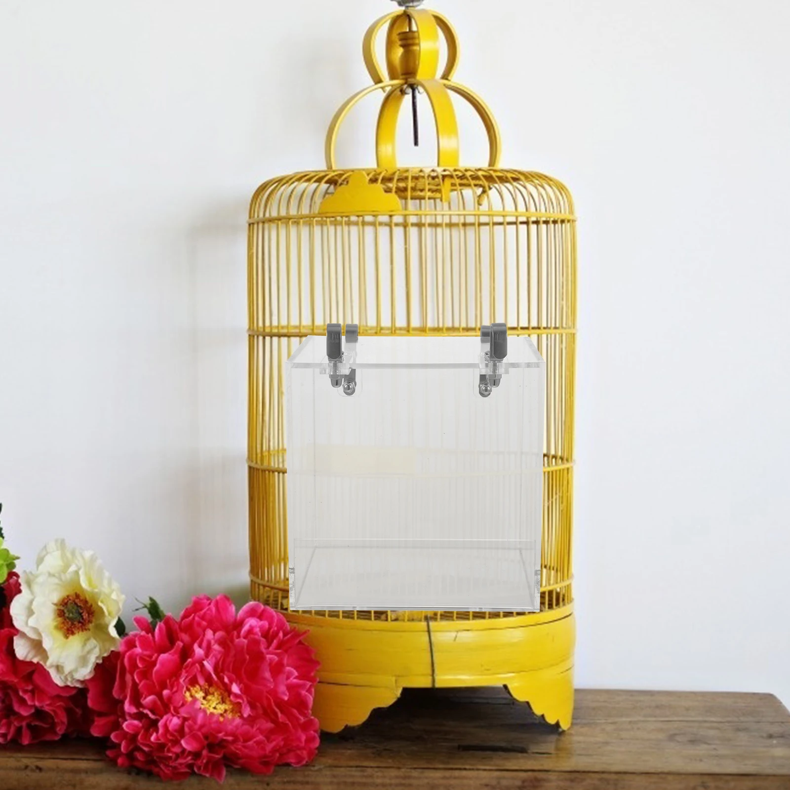 Acrylic Bird Bathing Box for Small Parrots and Finches Remove Regularly to Preserve Health Exquisite Design Compact Size
Acrylic Bird Bathing Box for Small Parrots and Finches Remove Regularly to Preserve Health Exquisite Design Compact Size