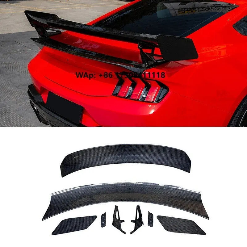 For Mustang Dark Horse 2024-2026 Dry Carbon Fiber Rear Trunk Wing Spoiler Rear Spoiler Car Accessories Good Fitment
For Mustang Dark Horse 2024-2026 Dry Carbon Fiber Rear Trunk Wing Spoiler Rear Spoiler Car Accessories Good Fitment