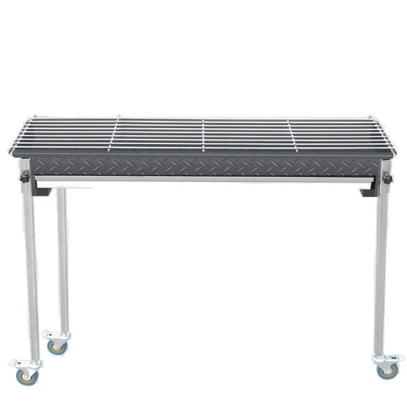 Commercial charcoal grill, large, widened, thickened drawer, household grill 
Commercial charcoal grill, large, widened, thickened drawer, household grill