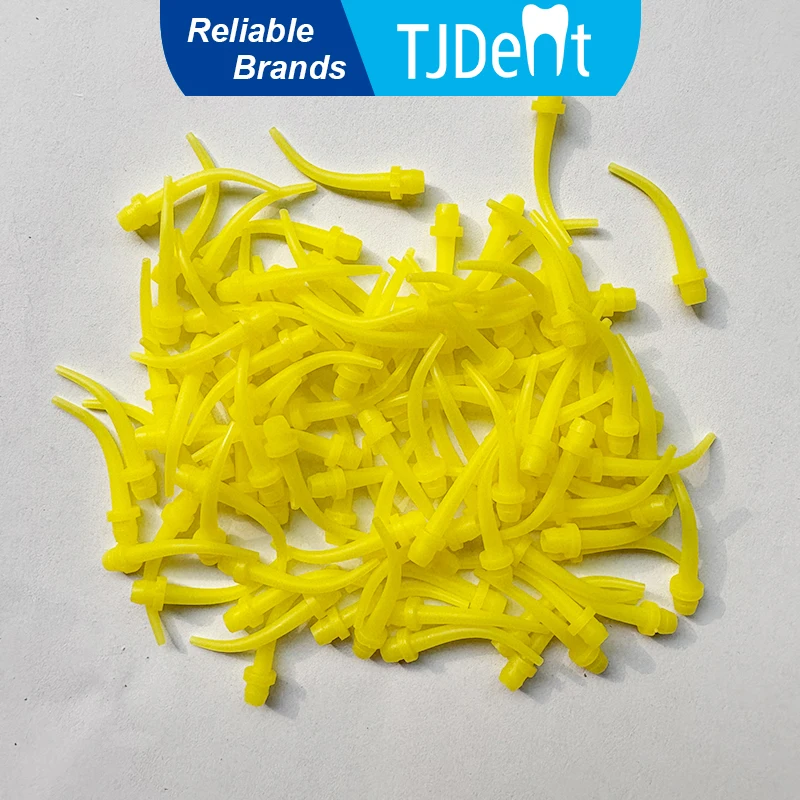 TJDent 100pcs/Pack Silicone Disposable Dental Mixing Tips Rubber Mixing Head 1:1 Impression Materials Dentistry Yellow Tubes
TJDent 100pcs/Pack Silicone Disposable Dental Mixing Tips Rubber Mixing Head 1:1 Impression Materials Dentistry Yellow Tubes