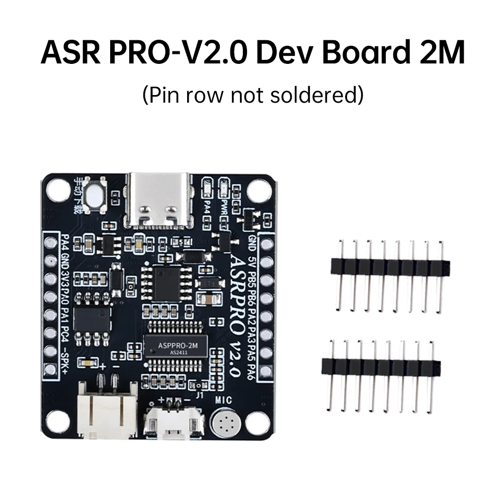 ASR-PRO2.0 Модуль управления интеллектуальным распознаванием речи AI Offline идентифицирует плата разработки речи 2M/4M
ASR-PRO2.0 Модуль управления интеллектуальным распознаванием речи AI Offline идентифицирует плата разработки речи 2M/4M