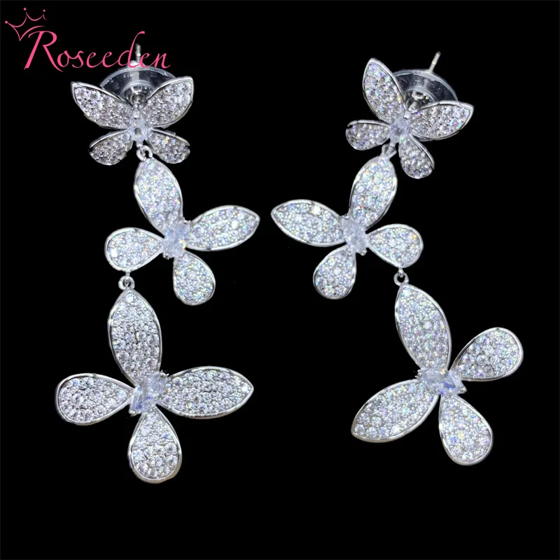 Women Party Jewelry Butterfly Zircon Drop Earring Women Cubic Zirconia Sterling Silver Earrings RE4670
Women Party Jewelry Butterfly Zircon Drop Earring Women Cubic Zirconia Sterling Silver Earrings RE4670