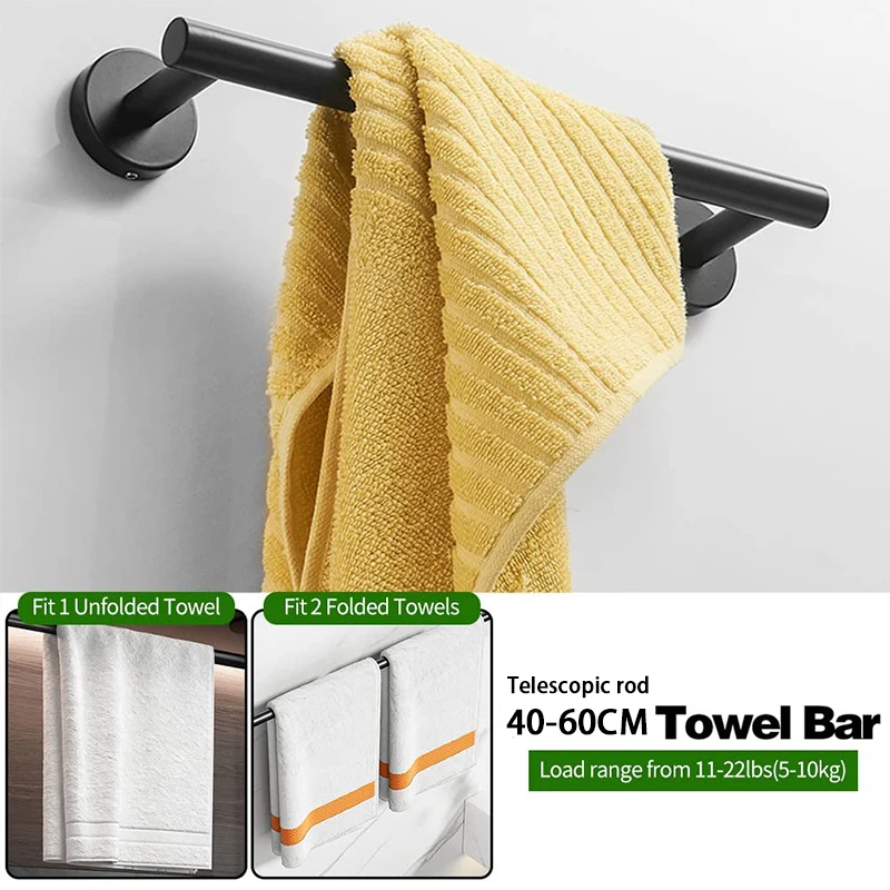 16-24 Inch Black Towel Bar for Bathroom Towel Racks for Bathroom Wall Stainless Steel Bathroom Towel Rod Single Towel Bar
16-24 Inch Black Towel Bar for Bathroom Towel Racks for Bathroom Wall Stainless Steel Bathroom Towel Rod Single Towel Bar