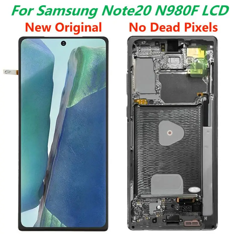 Original 6.7'' For Samsung Galaxy Note20 N980 LCD Display With Frame SM-N980F N980F/DS LCD Touch Screen Digitizer Repair Parts
Original 6.7'' For Samsung Galaxy Note20 N980 LCD Display With Frame SM-N980F N980F/DS LCD Touch Screen Digitizer Repair Parts