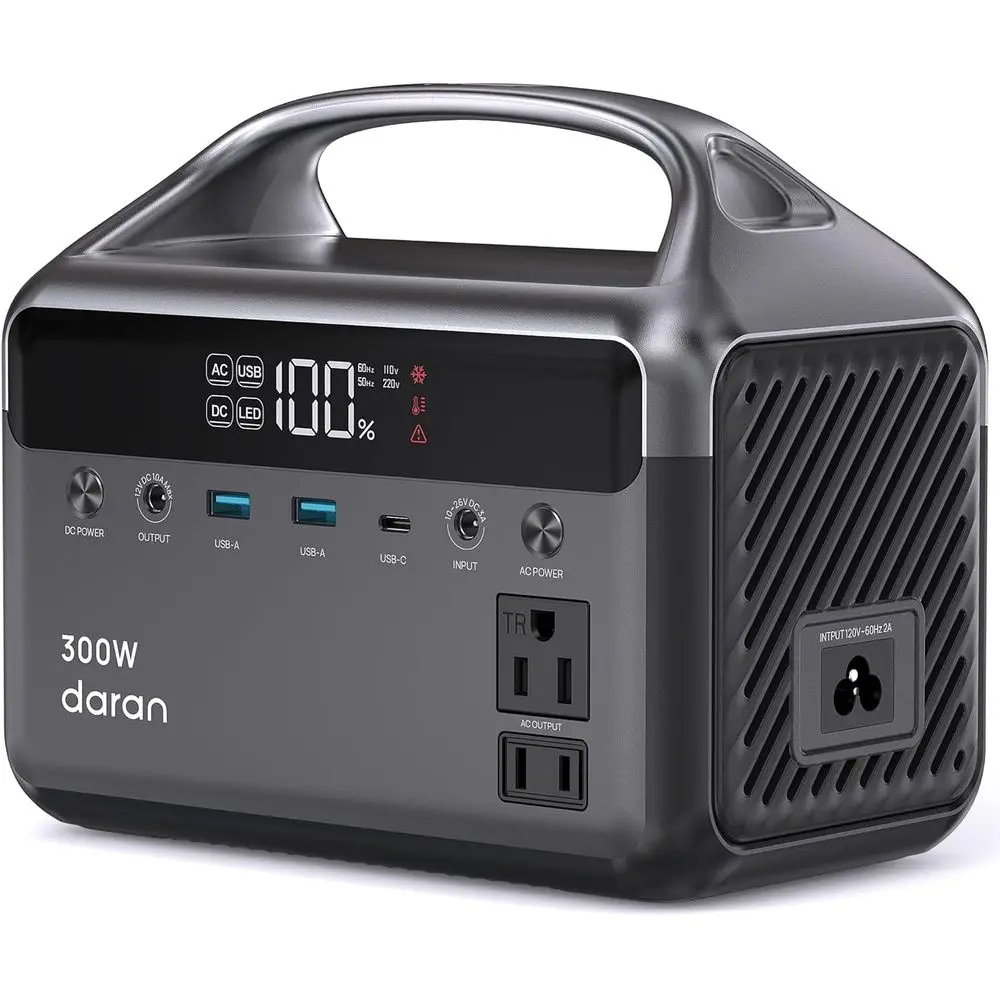Compact 300W Portable Power Station with 192Wh, 110V AC Outlet, Ideal for Camping and Outdoor Adventures
Compact 300W Portable Power Station with 192Wh, 110V AC Outlet, Ideal for Camping and Outdoor Adventures