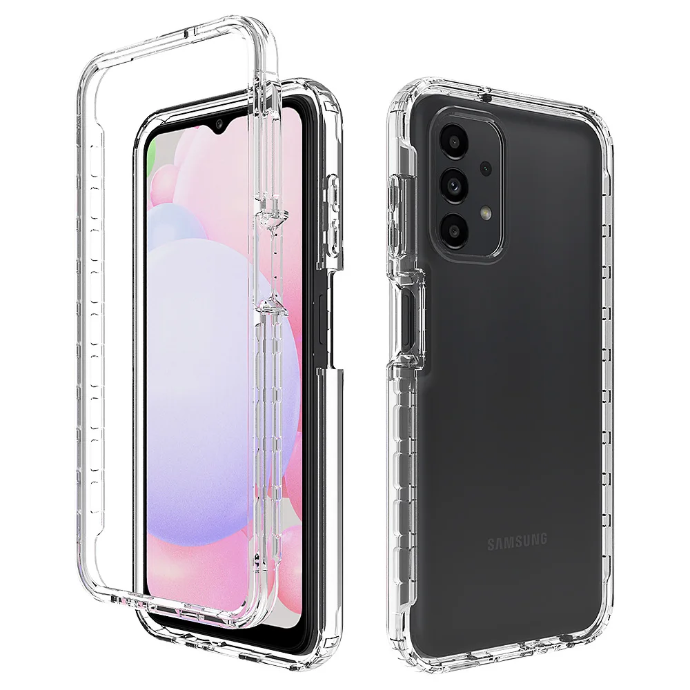 Чехол для Samsung Galaxy A13, прочный бронированный жесткий пластик, мягкий ПК + ТПУ, прозрачная акриловая противоударная задняя крышка
Чехол для Samsung Galaxy A13, прочный бронированный жесткий пластик, мягкий ПК + ТПУ, прозрачная акриловая противоударная задняя крышка