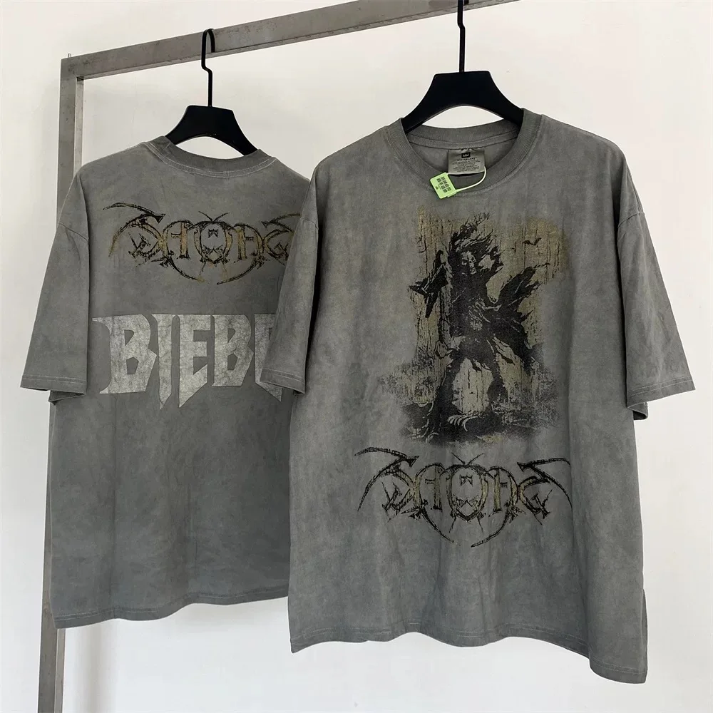 Hip Hop rock and roll evil spirit limited old wash high street vintage short-sleeved T-shirt Ropa hombre
Hip Hop rock and roll evil spirit limited old wash high street vintage short-sleeved T-shirt Ropa hombre