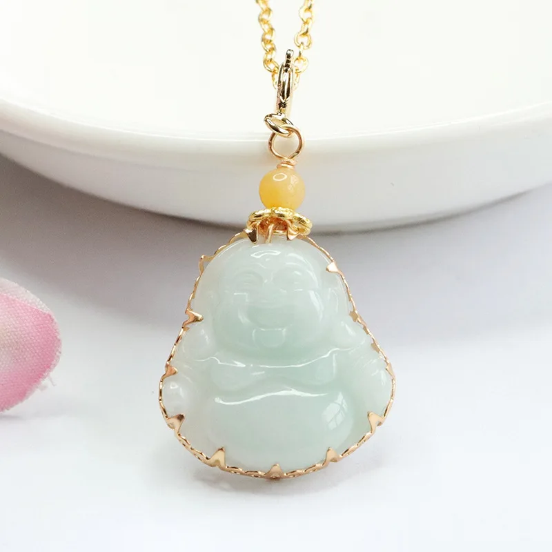 Natural Burmese Jadeite Buddha Pendant 925 Silver Necklace Fashion Jewelry Accessory Designer Charm Amulet Gifts for Women Men
Natural Burmese Jadeite Buddha Pendant 925 Silver Necklace Fashion Jewelry Accessory Designer Charm Amulet Gifts for Women Men