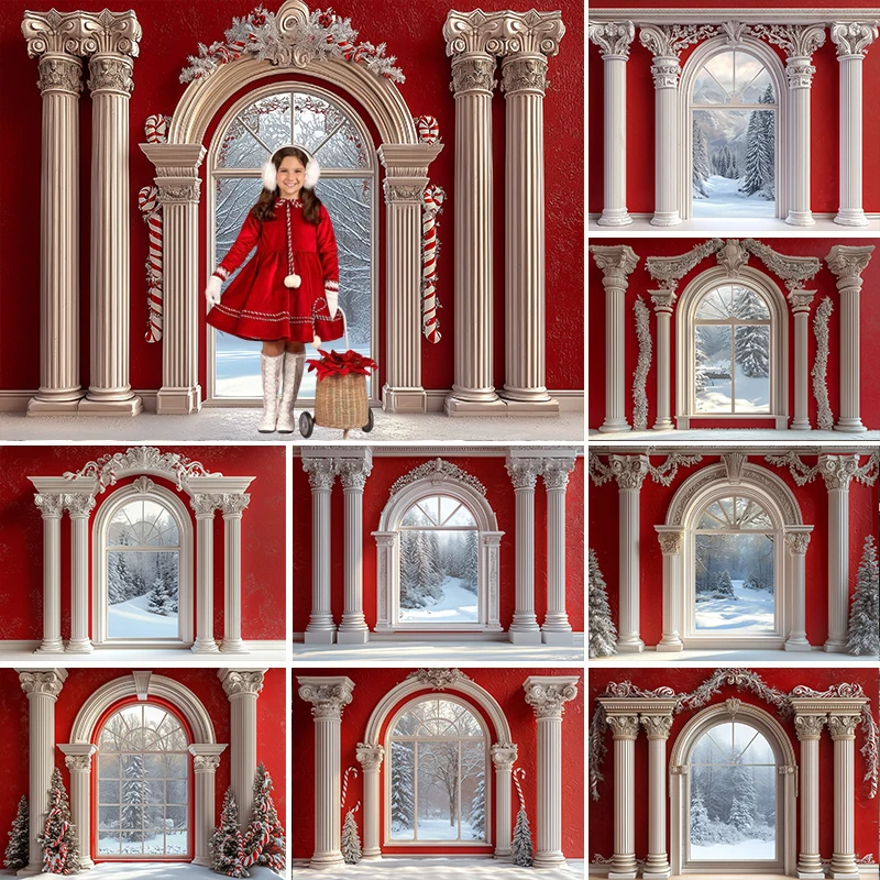 LS Red Royal Xmas Window North Wing Backdrops Family Winter Kids Adult Photography Props Christmas Trees Castle Room Backgrounds 
LS Red Royal Xmas Window North Wing Backdrops Family Winter Kids Adult Photography Props Christmas Trees Castle Room Backgrounds