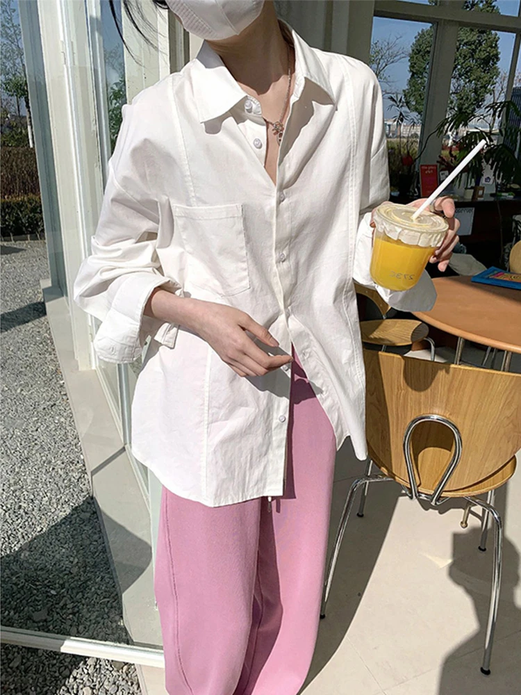 French Style White shirt Coat Summer New Design Sense Niche Long Sleeve Spring Loose Casual Top for Women
French Style White shirt Coat Summer New Design Sense Niche Long Sleeve Spring Loose Casual Top for Women