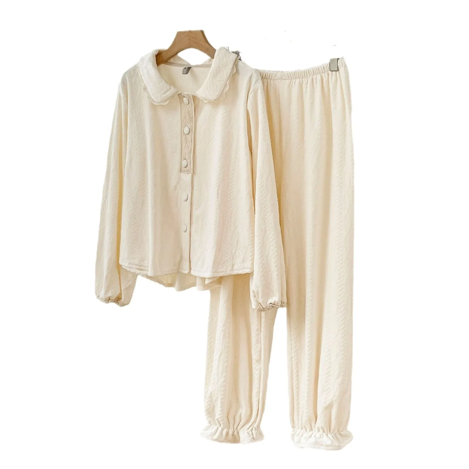 Autumn Winter New Pajamas Suit Warm Soft Island Velvet 2PCS Trousers Set Lady Long Sleeve Home Clothes Sweet Nightwear Top&pants
Autumn Winter New Pajamas Suit Warm Soft Island Velvet 2PCS Trousers Set Lady Long Sleeve Home Clothes Sweet Nightwear Top&pants
