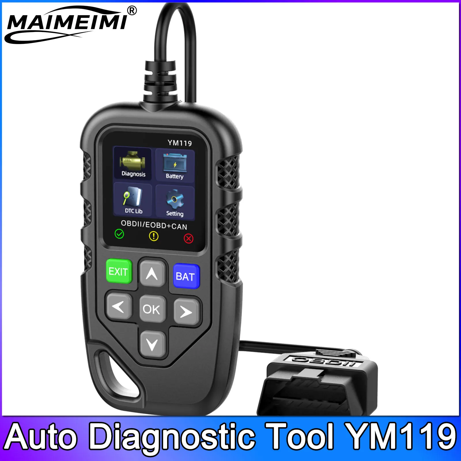 Автоматический диагностический инструмент YM119 сканер тестер автомобильного аккумулятора OBD2 автомобильные четкие неисправности обнаруживает поддержку нескольких языков
Автоматический диагностический инструмент YM119 сканер тестер автомобильного аккумулятора OBD2 автомобильные четкие неисправности обнаруживает поддержку нескольких языков