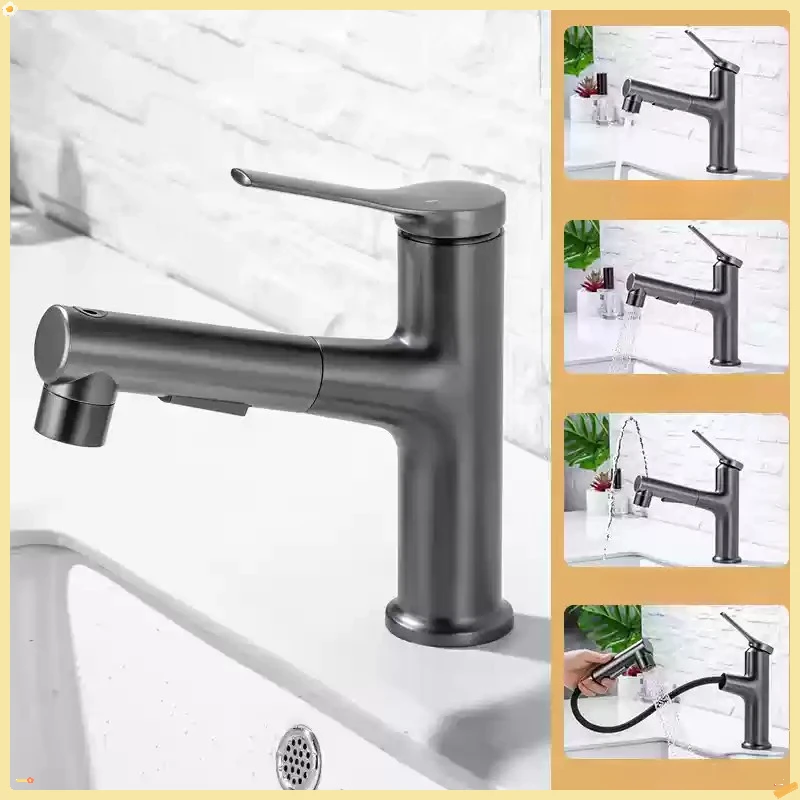 Pull Out Faucet for Bathroom Washbasin Faucet Single Handle Dual Hole Bathroom Sink Mixer Faucet Brass Bathroom Basin Faucet
Pull Out Faucet for Bathroom Washbasin Faucet Single Handle Dual Hole Bathroom Sink Mixer Faucet Brass Bathroom Basin Faucet