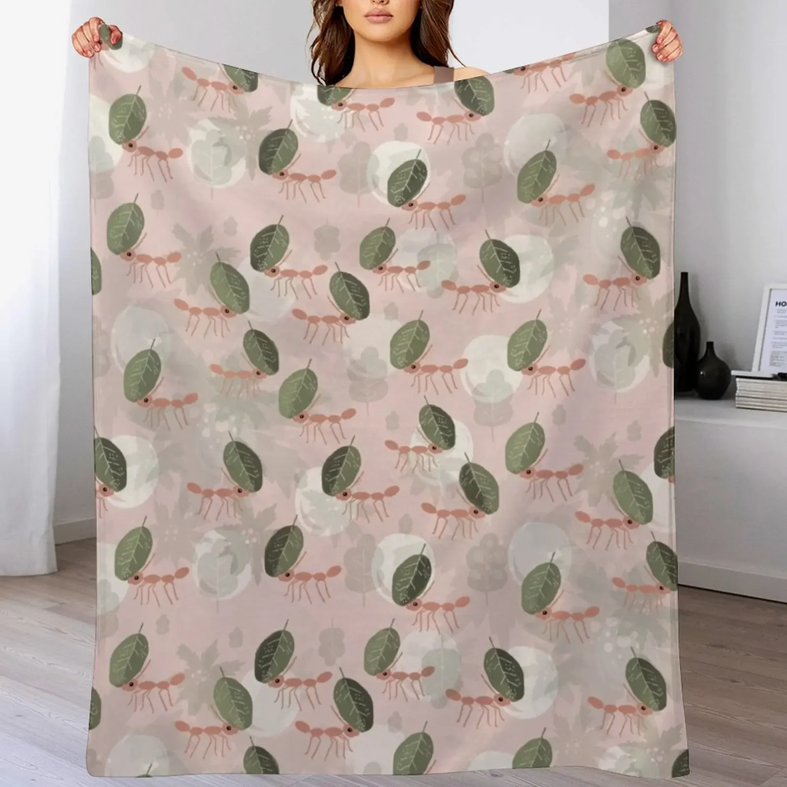 Leaf Cutter Ants Throw Blanket Cozy Warm Blanket for Bed Room Decor
Leaf Cutter Ants Throw Blanket Cozy Warm Blanket for Bed Room Decor
