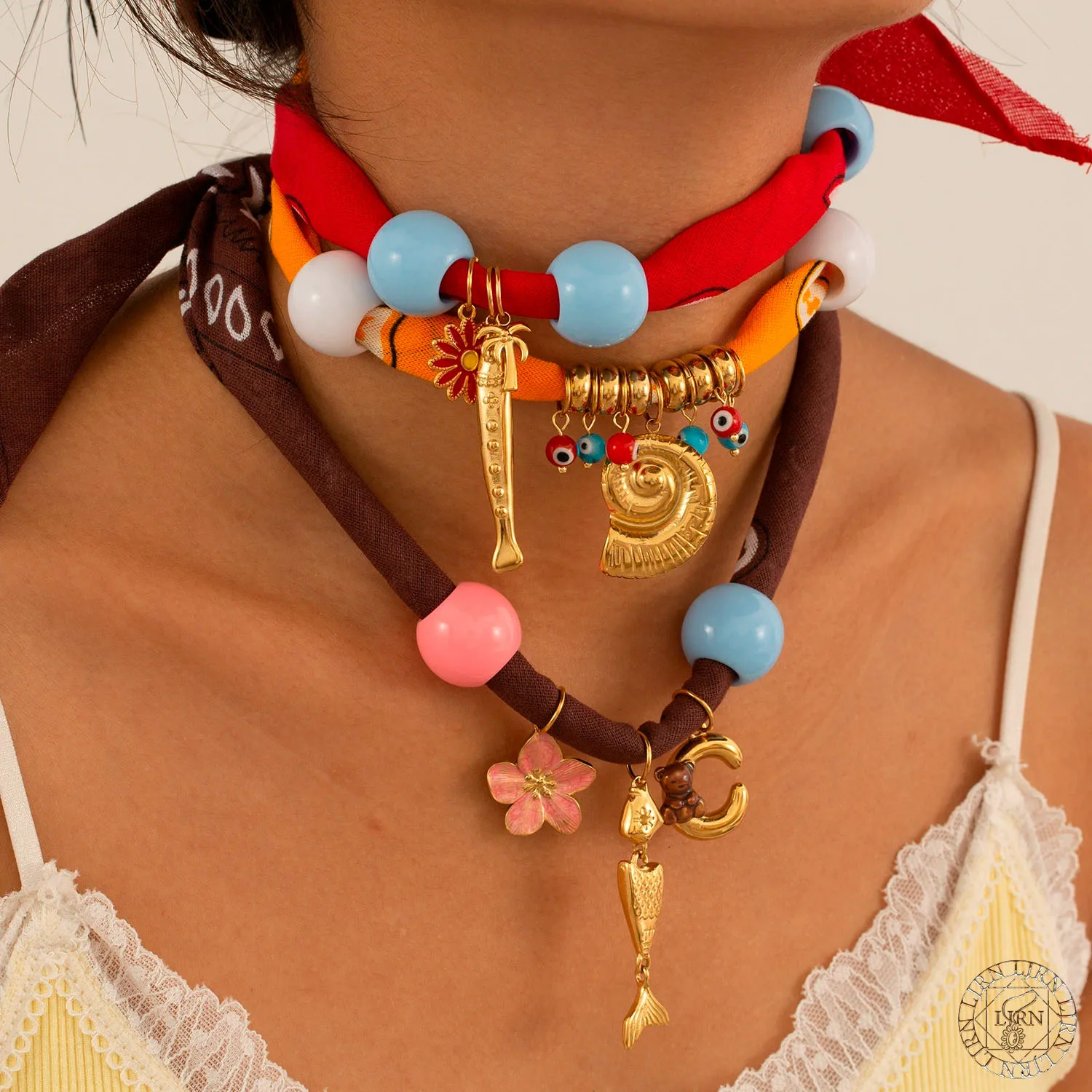 2025 New Stainless Steel Fish Necklace Conch Enamel Flower Silk Scarf Handmade Choker Accessories Women Jewelry
2025 New Stainless Steel Fish Necklace Conch Enamel Flower Silk Scarf Handmade Choker Accessories Women Jewelry
