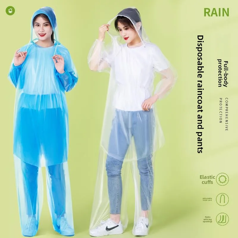 Disposable Thickened Rain Suit Pantalon And Coat Set Outdoor Drifting Adult And Child Portable Full Body Protection Waterproo...
Disposable Thickened Rain Suit Pantalon And Coat Set Outdoor Drifting Adult And Child Portable Full Body Protection Waterproo...