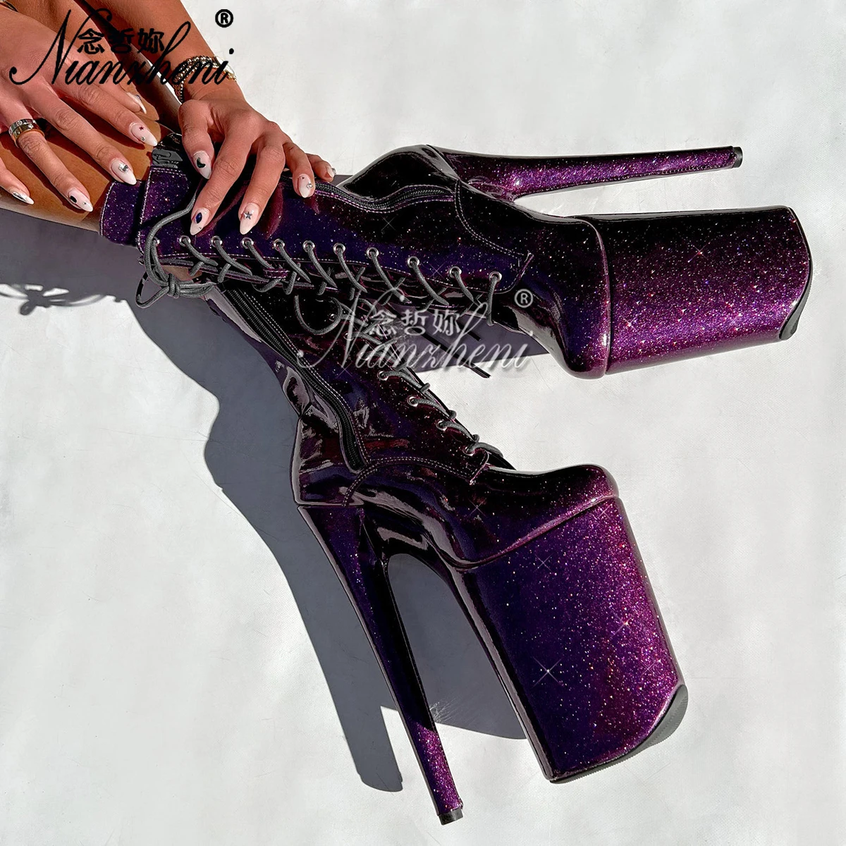tacosto dance 9inch High Heels Ankle Boots Glitter 23cm Platform Pole Dance Exotic shoes Stripper Sexy Fetish
tacosto dance 9inch High Heels Ankle Boots Glitter 23cm Platform Pole Dance Exotic shoes Stripper Sexy Fetish