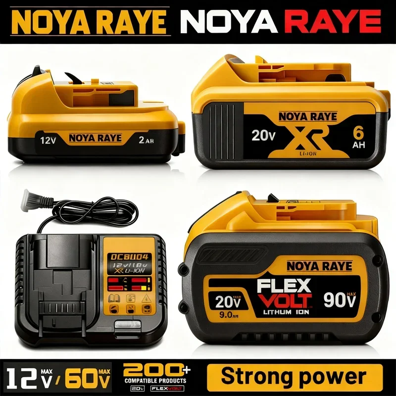 DeWALT Original Battery 20V/60V 6Ah 9Ah MAX FlexVolt for DCB606 DCB205 DCB206 DCB209 DCB182 Power Tool
DeWALT Original Battery 20V/60V 6Ah 9Ah MAX FlexVolt for DCB606 DCB205 DCB206 DCB209 DCB182 Power Tool