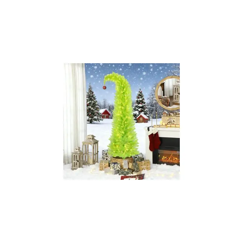 Рождественская елка с причудливым карандашом 84 дюйма с красными шариками, металлическим основанием, предварительно освещенным 250 светодиодными лампами, идеальный праздничный декор
Рождественская елка с причудливым карандашом 84 дюйма с красными шариками, металлическим основанием, предварительно освещенным 250 светодиодными лампами, идеальный праздничный декор