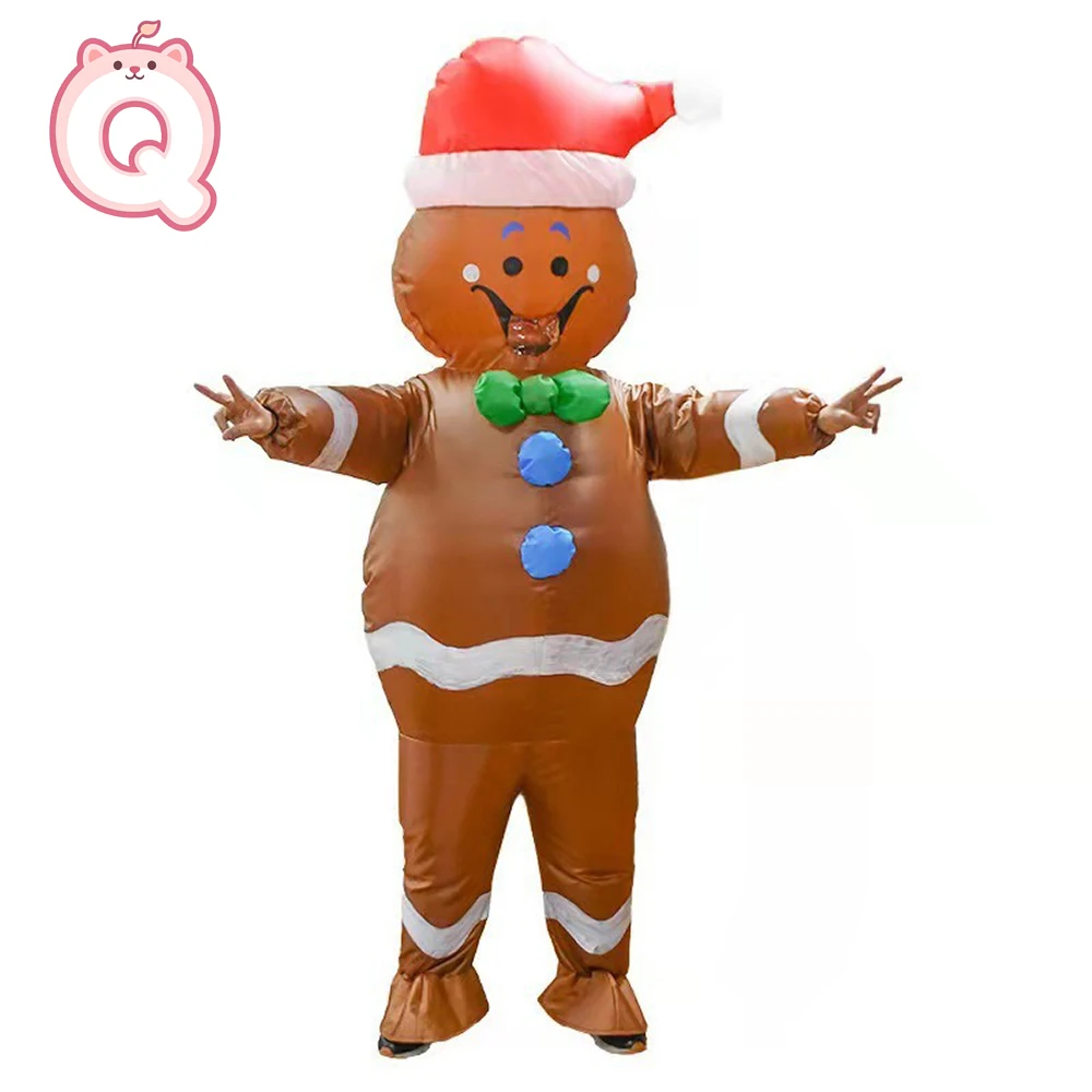 Christmas Cartoon Gingerbread Man Doll Inflatable Suit Birthday Party Surprise Cosplay Costume Stage Walking Performance Clothes
Christmas Cartoon Gingerbread Man Doll Inflatable Suit Birthday Party Surprise Cosplay Costume Stage Walking Performance Clothes