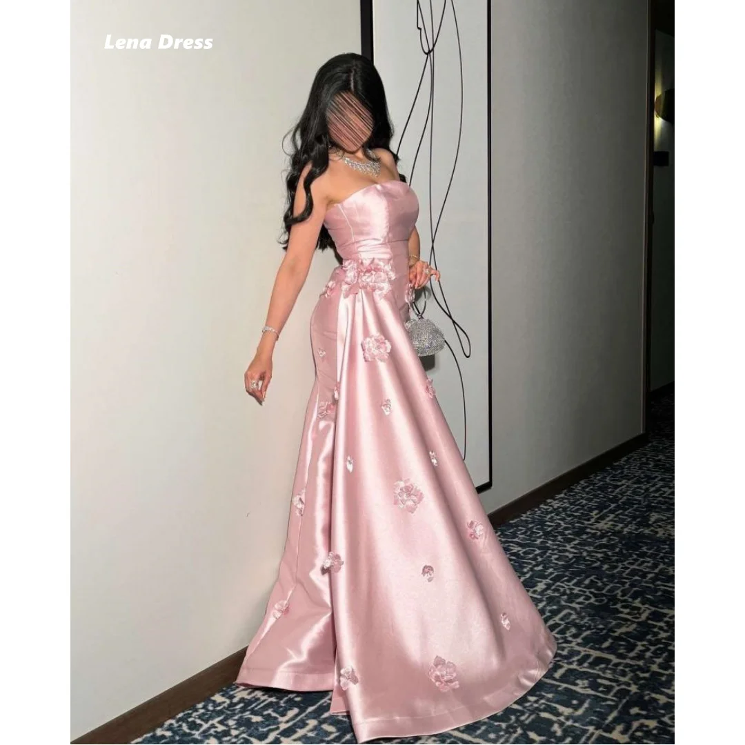 Lena Wedding Party Dress 3D Flowers Evening Dresses Satin Custom Made Pink Off the Shoulders Elegant Woman Prom Women Special
Lena Wedding Party Dress 3D Flowers Evening Dresses Satin Custom Made Pink Off the Shoulders Elegant Woman Prom Women Special