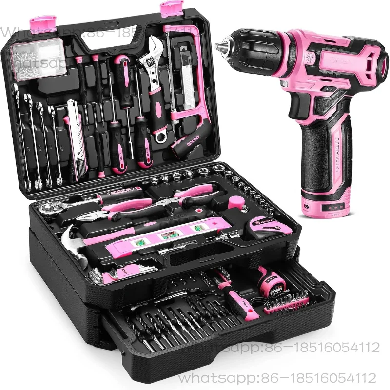 Home Mechanic Toolbox with 12V Power Cordless Drill Hand Repair Tools Sets Combo Kits Storage Organizer Drawer Case
Home Mechanic Toolbox with 12V Power Cordless Drill Hand Repair Tools Sets Combo Kits Storage Organizer Drawer Case