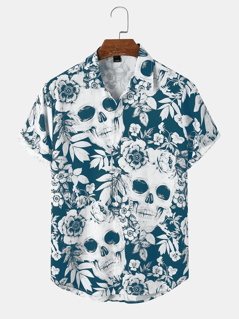 Men's Shirt Horror Skull pattern 3D Print Tops 2024 Summer New Casual Holiday shirt Button Lapel Short Sleeves Unisex Clothing
Men's Shirt Horror Skull pattern 3D Print Tops 2024 Summer New Casual Holiday shirt Button Lapel Short Sleeves Unisex Clothing