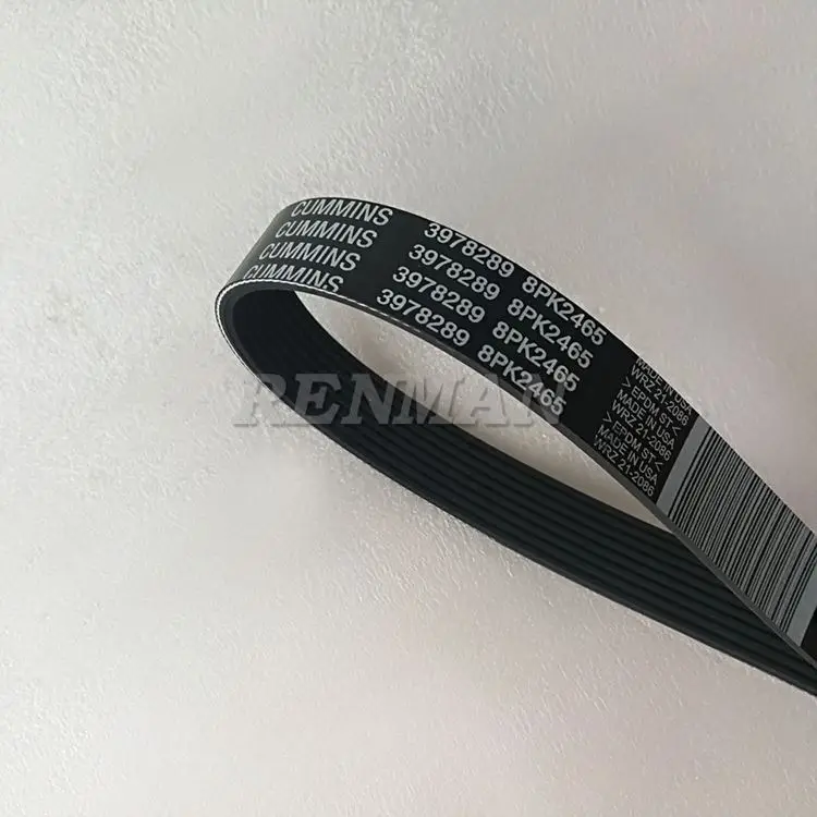 3Pcs for Cummins engine rubber belt 8PK2465 Cummins QSL9 engine fan belt 3978289
3Pcs for Cummins engine rubber belt 8PK2465 Cummins QSL9 engine fan belt 3978289
