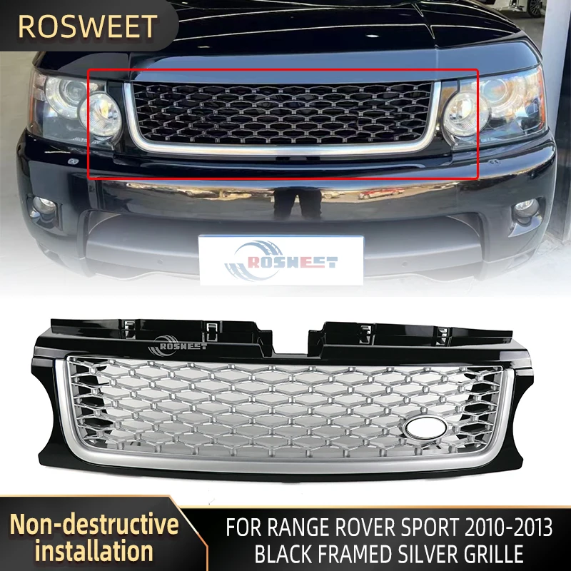 Racing Grille For Range Rover Sport L320 2010-2013 Black Framed Silver Auto Parts Front Bumper Grille
Racing Grille For Range Rover Sport L320 2010-2013 Black Framed Silver Auto Parts Front Bumper Grille