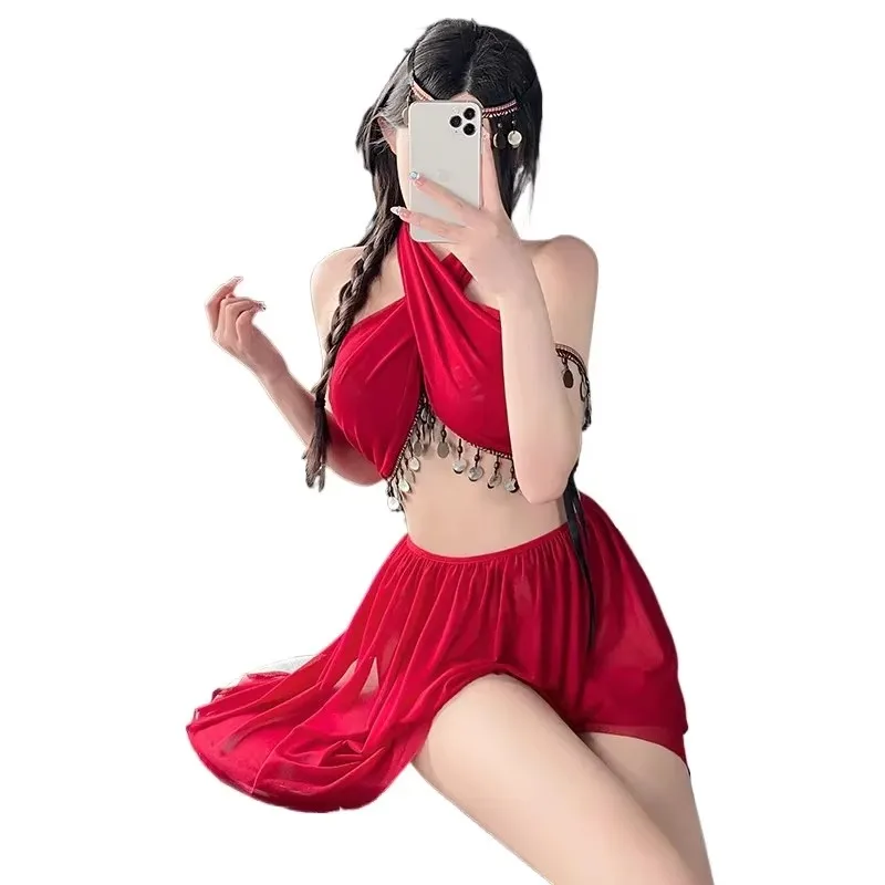 Classical Lingerie Mesh Outfit Halter Lace Perspective Long Dress Sexy Anime Cosplay Nightdress Women High Split Stage Costumes
Classical Lingerie Mesh Outfit Halter Lace Perspective Long Dress Sexy Anime Cosplay Nightdress Women High Split Stage Costumes