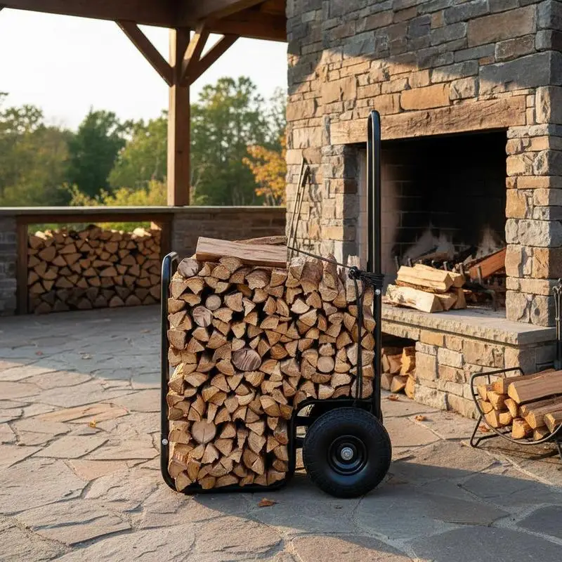 Firewood Hauler Dolly 25 x 20 x 43 Inches For Fireplace Woodpile Backyard, 250 lbs Capacity PU Wheels Heavy Duty Steel Frame Storage Rack Black Cover
Firewood Hauler Dolly 25 x 20 x 43 Inches For Fireplace Woodpile Backyard, 250 lbs Capacity PU Wheels Heavy Duty Steel Frame Storage Rack Black Cover
