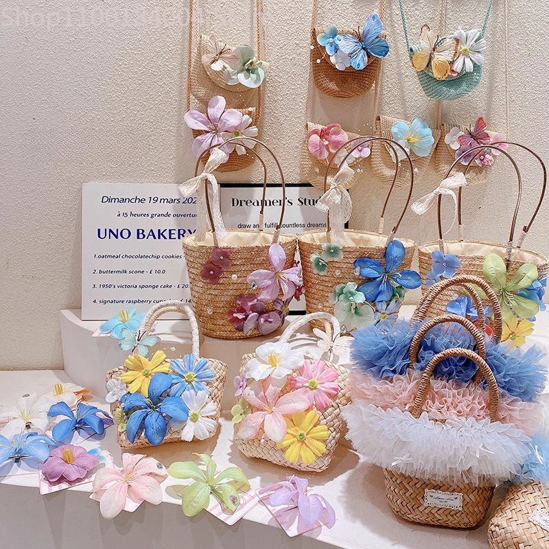 Vacation style mesh floral handbag, messenger , shoulder bag, companion gift, woven , women's beach , parent-child
Vacation style mesh floral handbag, messenger , shoulder bag, companion gift, woven , women's beach , parent-child