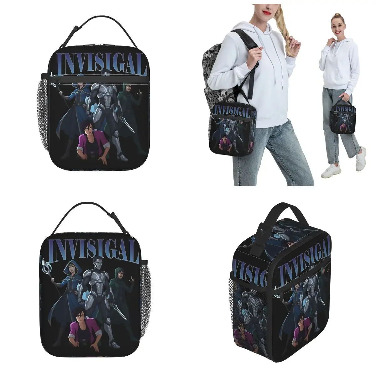 Vintage Invisigal Insulated Lunch Bags Thermal Bag Reusable Dispatch Game Portable Tote Lunch Box Men Women Beach Outdoor
Vintage Invisigal Insulated Lunch Bags Thermal Bag Reusable Dispatch Game Portable Tote Lunch Box Men Women Beach Outdoor