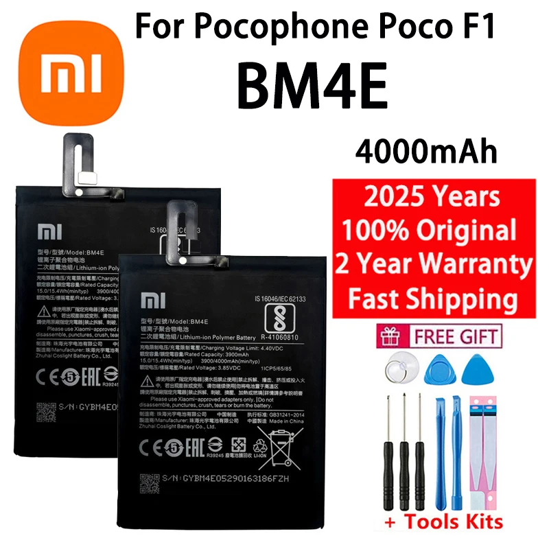 Совершенно новый аккумулятор BM4E 4000 мАч для Xiaomi MI Pocophone F1 BM4E, высококачественные сменные аккумуляторы для телефона
Совершенно новый аккумулятор BM4E 4000 мАч для Xiaomi MI Pocophone F1 BM4E, высококачественные сменные аккумуляторы для телефона