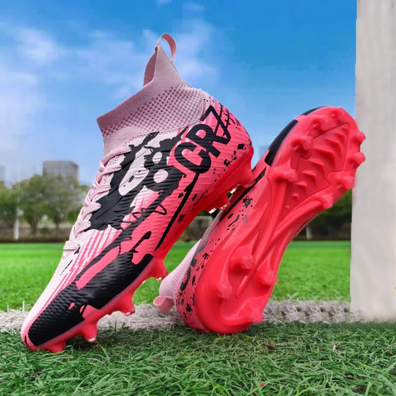 New High-top Football Shoes Youth Training Boot TF Broken Nails Artificial Turf Sports Soccer Sneaker
New High-top Football Shoes Youth Training Boot TF Broken Nails Artificial Turf Sports Soccer Sneaker