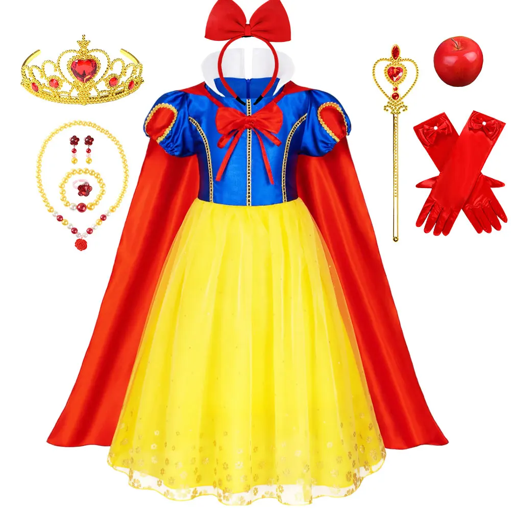 2025 Cute Snow White Carnival Apparel Comic Con Halloween Princess Cosplay Dress up Birthday Party Role Play Ball Gown Fantasy
2025 Cute Snow White Carnival Apparel Comic Con Halloween Princess Cosplay Dress up Birthday Party Role Play Ball Gown Fantasy