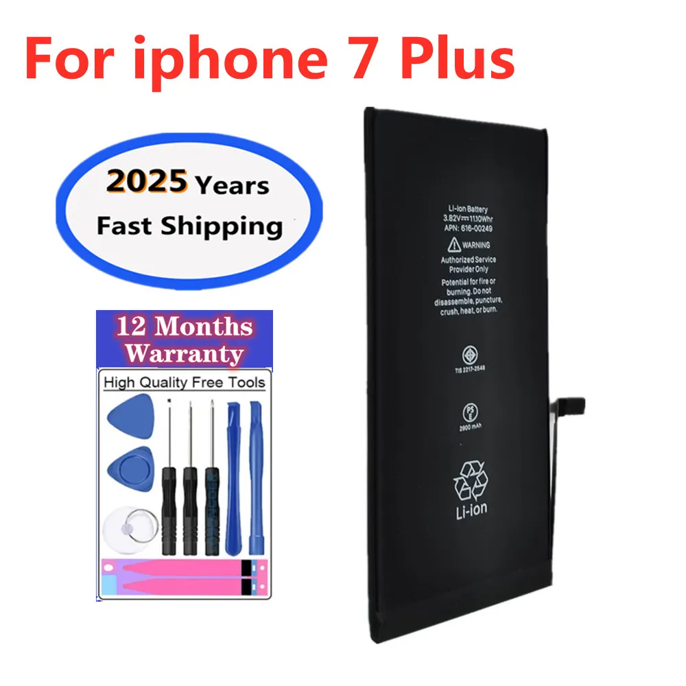 Аккумулятор для телефона емкостью 2900 мАч для iPhone 7 Plus 7 Plus + бесплатные инструменты
Аккумулятор для телефона емкостью 2900 мАч для iPhone 7 Plus 7 Plus + бесплатные инструменты