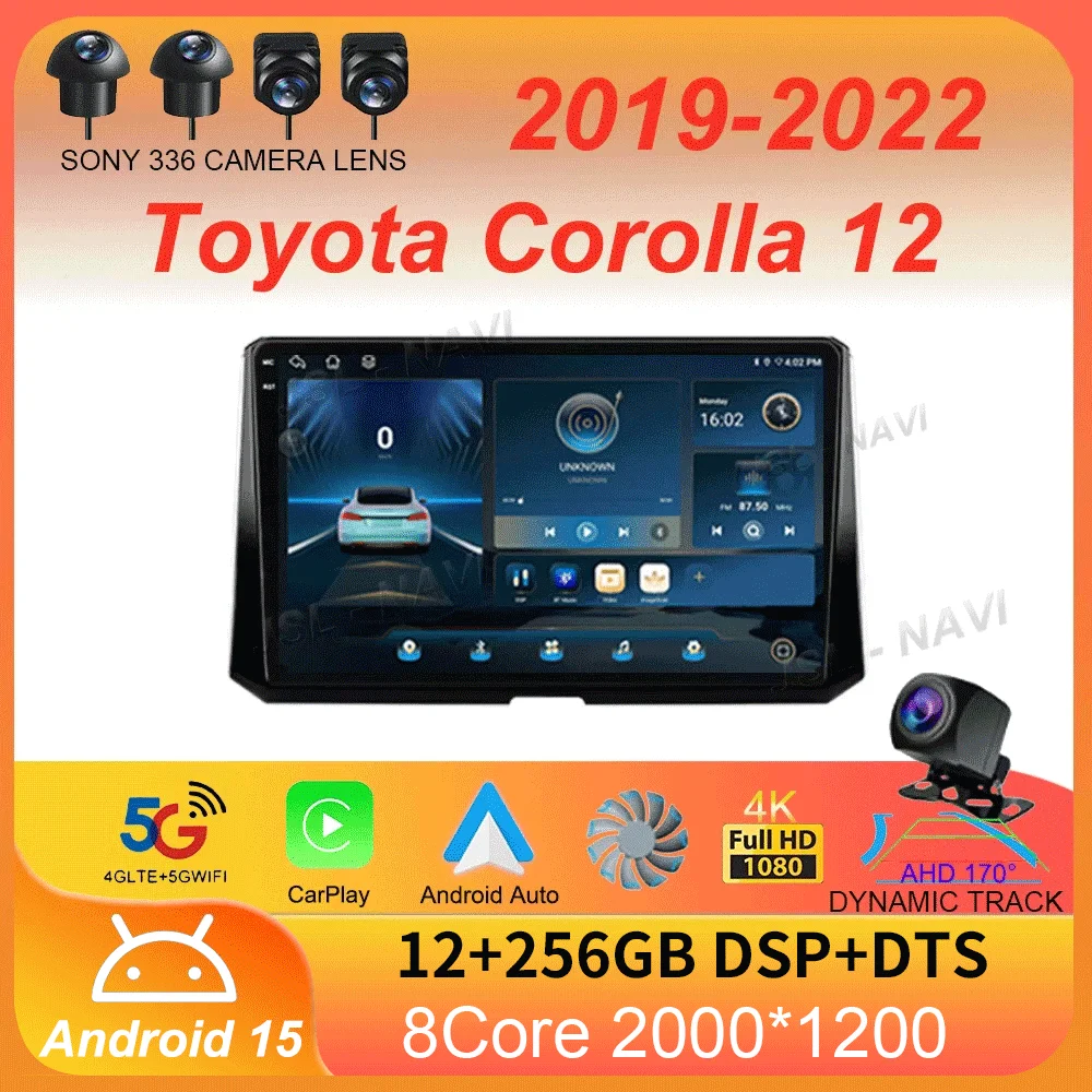 Car Radio Android 15 Auto Multimedia Video Player For Toyota Corolla 12 2019 - 2022 Carplay Stereo 4G Wifi GPS 2 Din 360 Camera
Car Radio Android 15 Auto Multimedia Video Player For Toyota Corolla 12 2019 - 2022 Carplay Stereo 4G Wifi GPS 2 Din 360 Camera