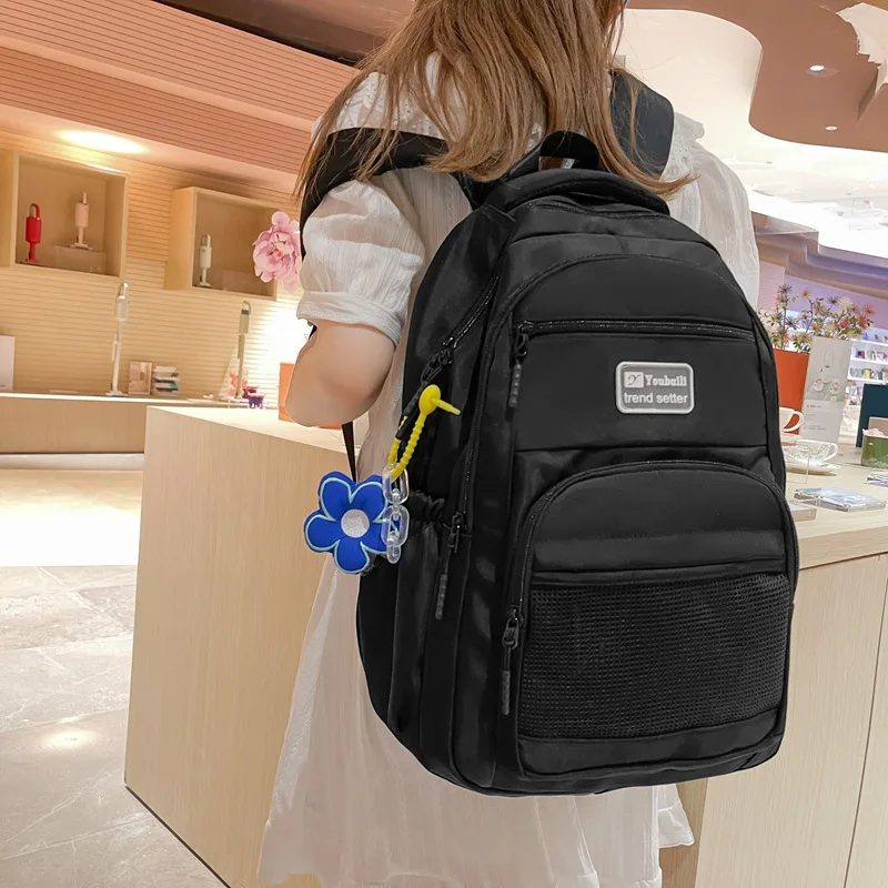 Schoolbag Unisex New Japanese Simple High School Student Junior High School Student Large-Capacity Backpack 
Schoolbag Unisex New Japanese Simple High School Student Junior High School Student Large-Capacity Backpack