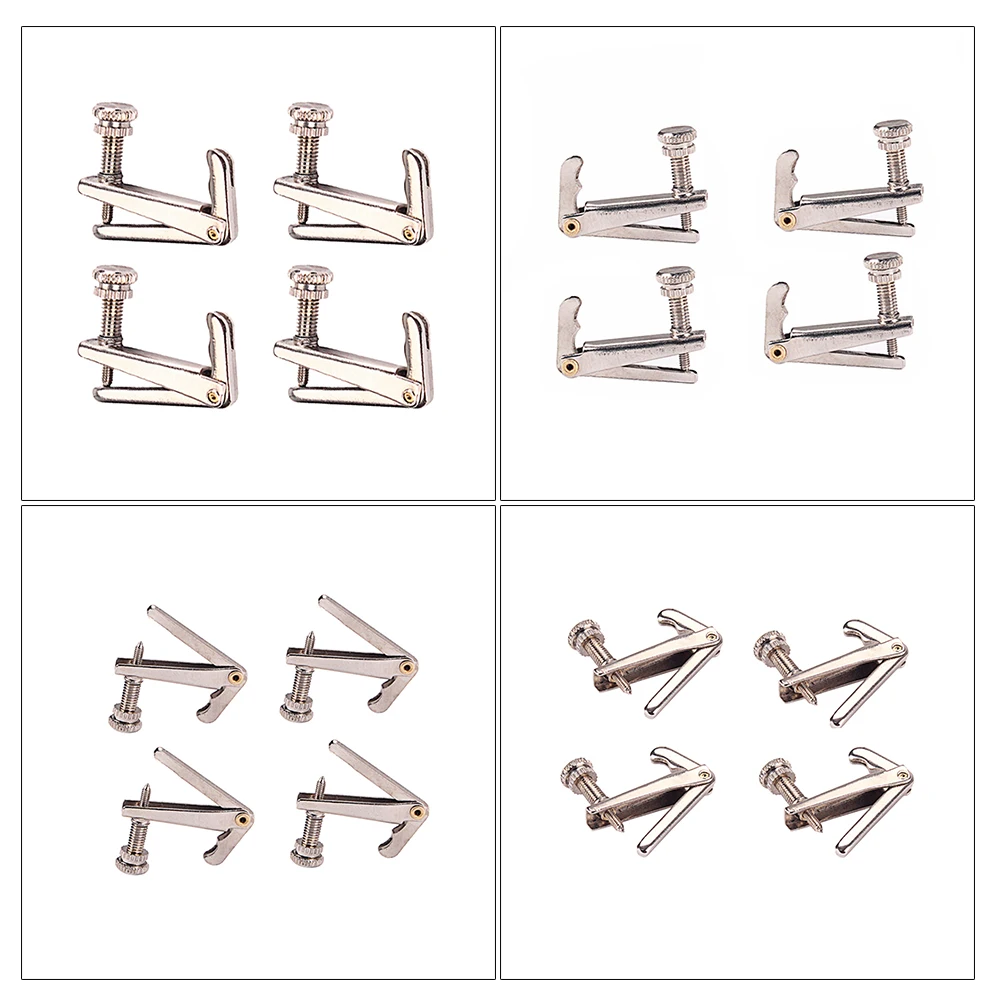4 Pcs Violin String Hook Sensitive Adjusters Alloy Fine Tuners for Maintenance Tools
4 Pcs Violin String Hook Sensitive Adjusters Alloy Fine Tuners for Maintenance Tools