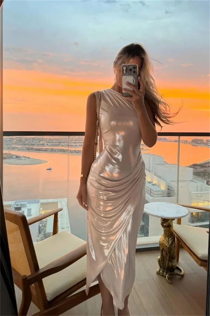 Shiny Prom Dress With Scarf Stripe Sexy One Shoulder Sleeveless Long Formal Wedding Evening Robe Banquet Party Bridal Gown
Shiny Prom Dress With Scarf Stripe Sexy One Shoulder Sleeveless Long Formal Wedding Evening Robe Banquet Party Bridal Gown