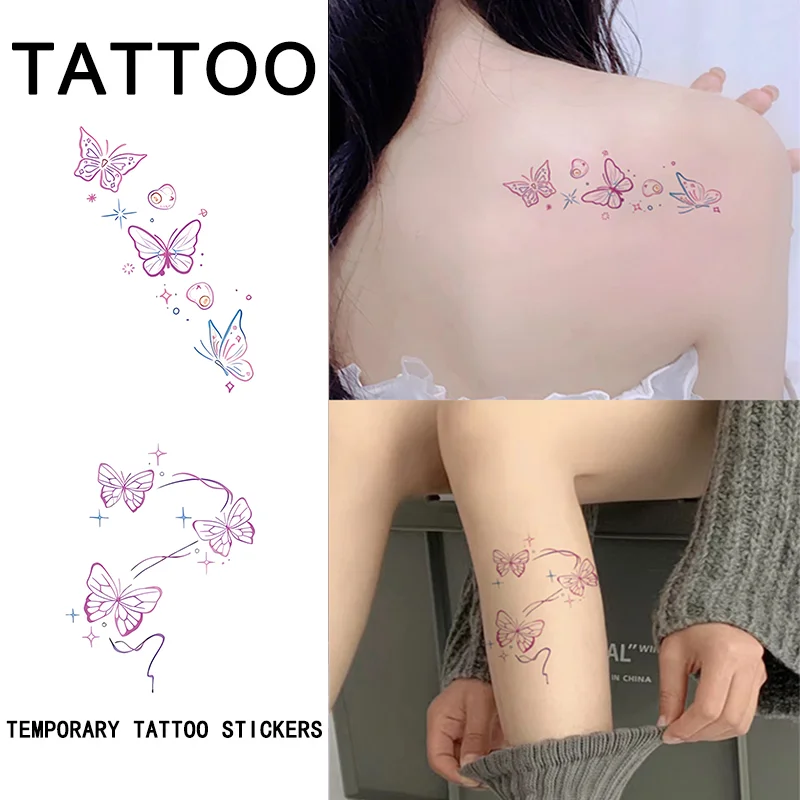 Three Colorful Butterfly, Temporary Tattoo Sticker, Long-lasting and Waterproof, Realistic Fake Tattoos for Women.
Three Colorful Butterfly, Temporary Tattoo Sticker, Long-lasting and Waterproof, Realistic Fake Tattoos for Women.