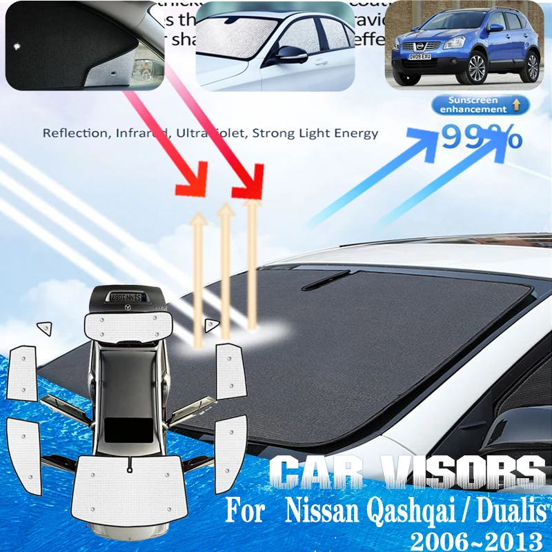 Car Window Covers For Nissan Qashqai J 10 Dualis 2006~2013 Car Sun Visors Front Sun Window Visor Sunshade Covers Car Accessories
Car Window Covers For Nissan Qashqai J 10 Dualis 2006~2013 Car Sun Visors Front Sun Window Visor Sunshade Covers Car Accessories