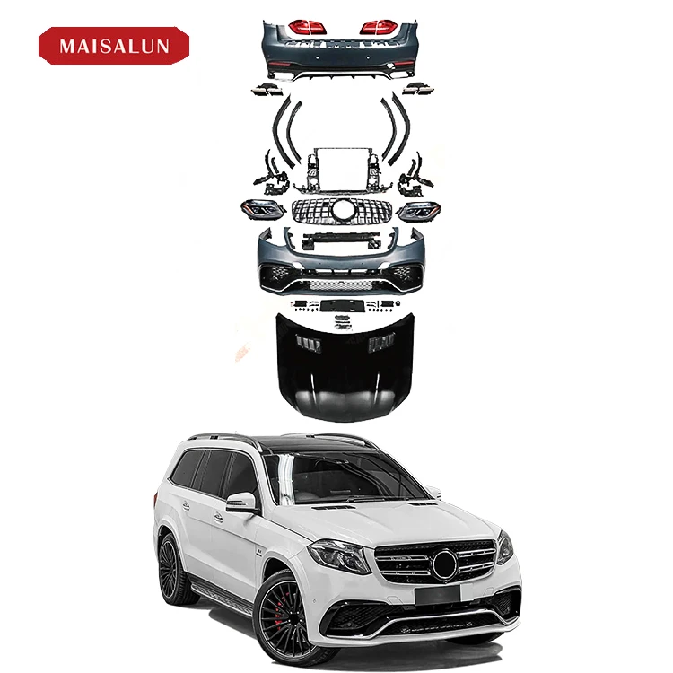High Quality GLS63 Style Body Kit For Mercedes Benz GL Class With Front Rear bumper Grille Hood.
High Quality GLS63 Style Body Kit For Mercedes Benz GL Class With Front Rear bumper Grille Hood.