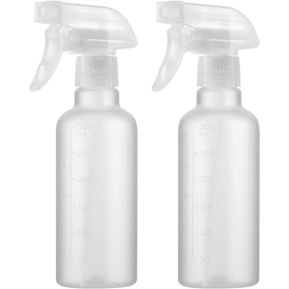 Leakproof Spray Bottles (2 Pack 10 oz), Adjustable Fine Mist & Jet Stream Nozzle, Premium BPA-Free Frosted Plastic Multi-Purpose for Hair, Plants, Cleaning (2 PACK FROSTED CLEAR)
Leakproof Spray Bottles (2 Pack 10 oz), Adjustable Fine Mist & Jet Stream Nozzle, Premium BPA-Free Frosted Plastic Multi-Purpose for Hair, Plants, Cleaning (2 PACK FROSTED CLEAR)