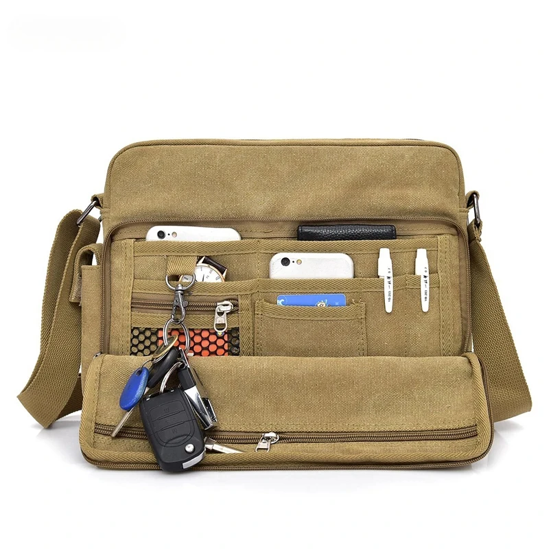 Men's Multifunctional Canvas Messenger Handbag Outdoor Sports Shoulder Side Bags
Men's Multifunctional Canvas Messenger Handbag Outdoor Sports Shoulder Side Bags