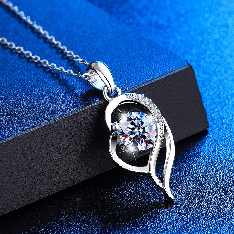 1CT Moissanite Diamond Necklace Pendant For Women With GRA Certified 925 Sterling Silver Wedding Party Neck Chain Jewelry
1CT Moissanite Diamond Necklace Pendant For Women With GRA Certified 925 Sterling Silver Wedding Party Neck Chain Jewelry
